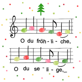 KLOCKE SERVIETTEN 33CM WEIHNACHSNOTEN