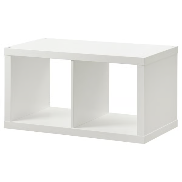 IKEA KALLAX 1X2, 77X42CM, WHITE