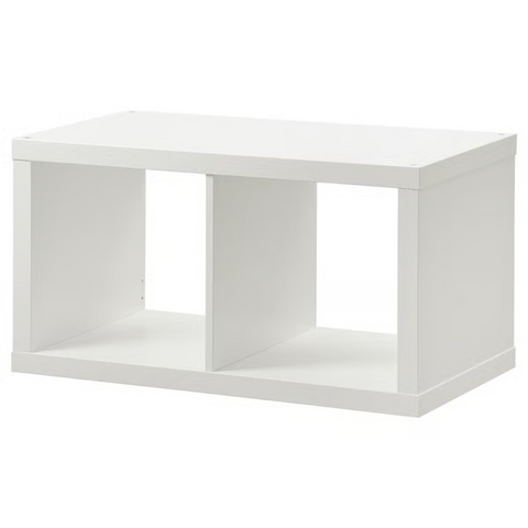 IKEA KALLAX 1X2, 77X42CM, WHITE
