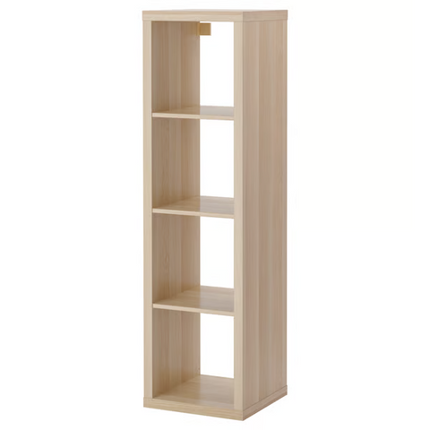 IKEA KALLAX 1X4, 42X147CM, WHITE STAINED OAK EFFECT