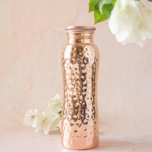 FORREST & LOVE HAMMERED CURVE COPPER BOTTLE- 600ML