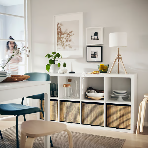 IKEA KALLAX 2X4, 77X147CM WHITE