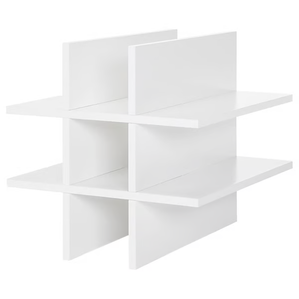 IKEA KALLAX INSERT FOR BOTTLES, WHITE , 33X33CM
