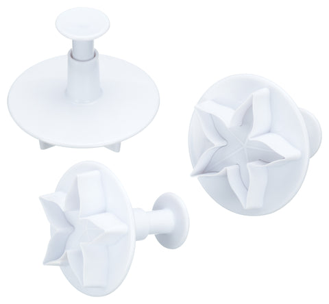 KITCHENCRAFT FONDANT CUTTER LOTUS BLOSSOM 3PC