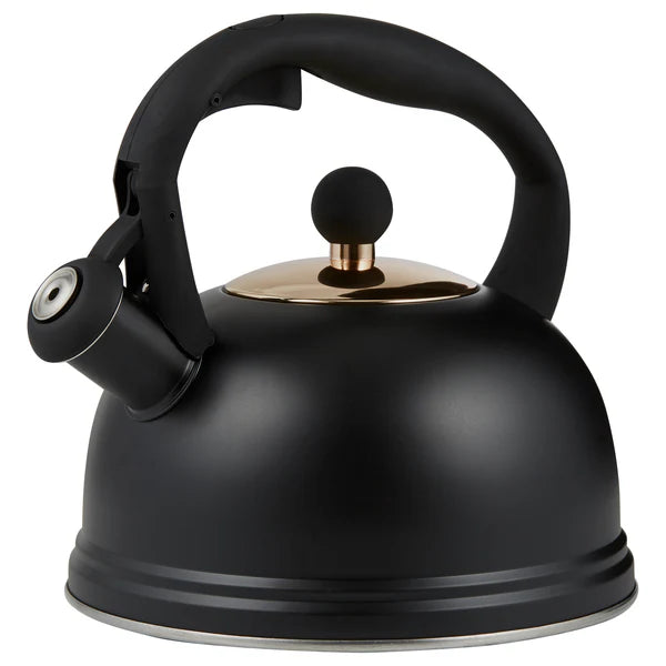 TYPHOON OTTO WHISTLING KETTLE BLACK