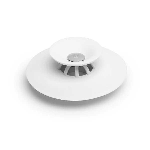 UMBRA FLEX DRAIN STOP HAIR CATCHER WHITE