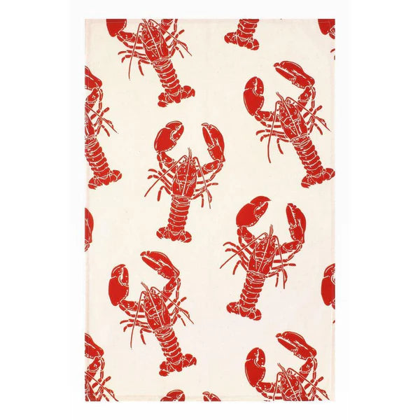 ULSTER WEAVER TEA TOWEL LOBSTER RED