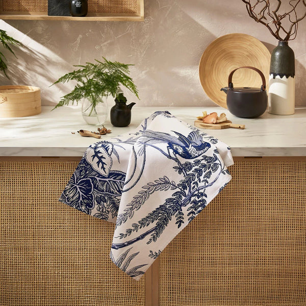 ULSTER WEAVERS TEA TOWEL WILLOW TOILE