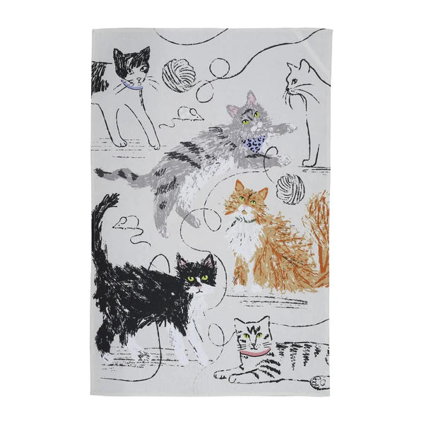 ULSTER WEAVERS TEA TOWEL FELINE FRIENDS
