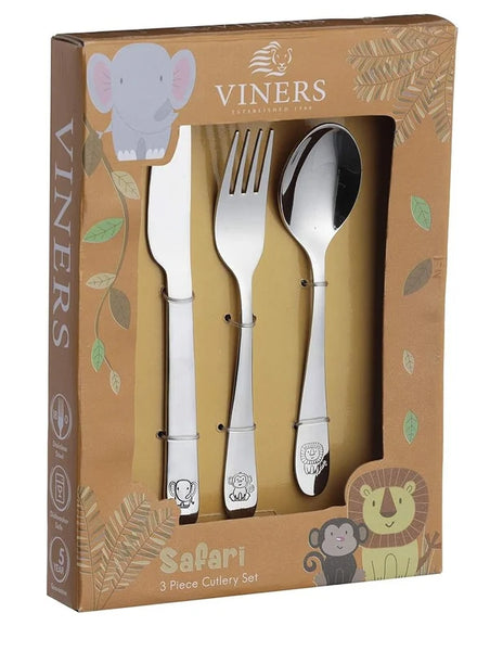 VINERS KIDS CUTLERY SAFARI 3 PIECE