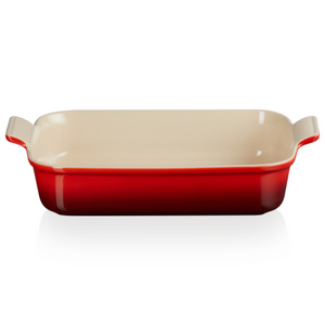 LE CREUSET RECT DISH 32CM HERITAGE CERISE