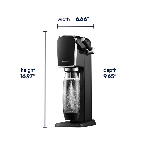 SODASTREAM ART BLACK SPARKLING WATER MAKER MACHINE