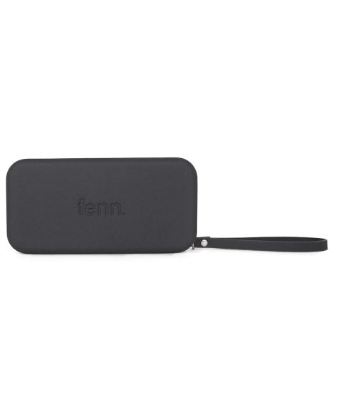 FENN WALLET BLACK SILVER STRAP