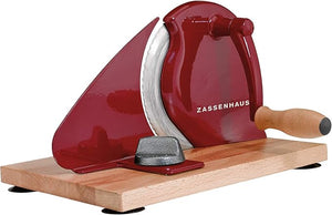 ZASSENHAUS MANUAL SLICER BREAD/MEAT-RED