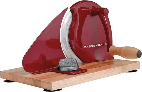 ZASSENHAUS MANUAL SLICER BREAD/MEAT-RED