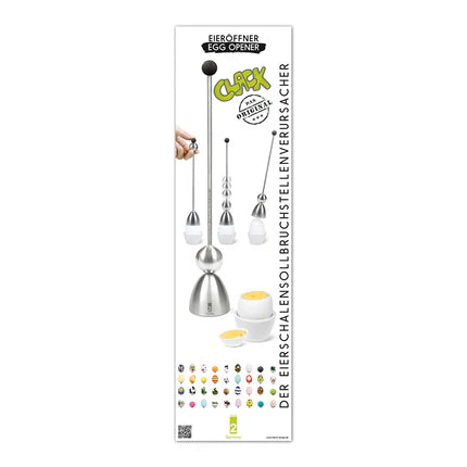 CLACK EGG OPENER SILICONE TOP BLACK