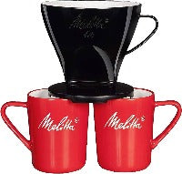 MELITTA PORCELAIN CUP & FILTER 1X4