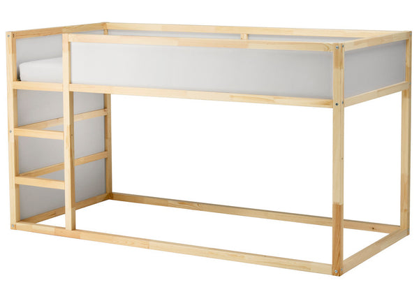 IKEA KURA REVERSIBLE BED, WHITE/ PINE