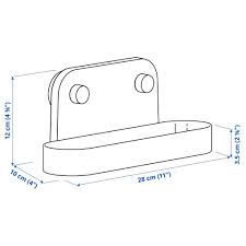 IKEA OBONAS WALL SHELF WITH SUCTION CUP