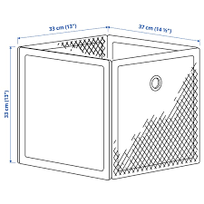 IKEA DRONJONS STORAGE BOX ,WHITE, 33X37X33CM