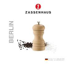 ZASSENHAUS BERLIN PEPPER MILL 12CM -BEECHWOOD NATURAL