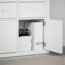 IKEA KALLAX INSERT WITH DOOR, WHITE
