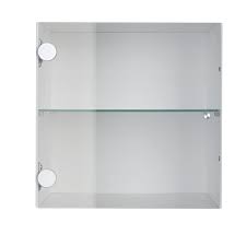 IKEA KALLAX INSERT WITH GLASS DOOR, WHITE, 33X33CM