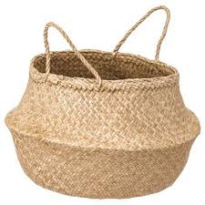 IKEA FLADIS BASKET, SEAGRASS ,25CM