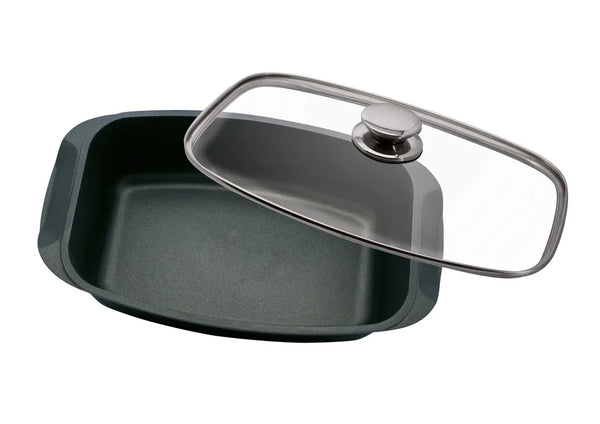ELO RECTANGULAR ROASTER WITH GLASS LID 40X22CM QUATRORONDO