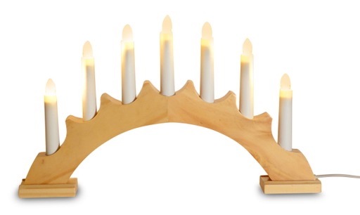 RIFFELMACHER CANDLE ARCH 7LED-CANDLES 1,5m Kabel,40,5x4,8x24