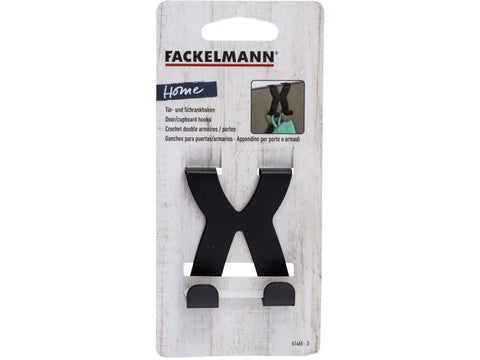FACKELMANN DOOR HOOK 6X5CM BLACK