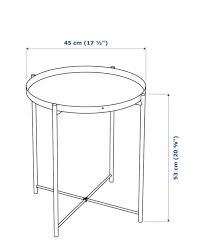 IKEA GLADOM TRAY TABLE ,WHITE 45X53CM