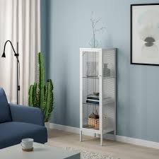 IKEA BAGGEBO CABINET WITH GLASS DOORS