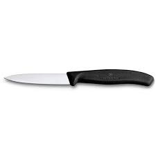 VICTORINOX KNIFE PARING POINTED BLK