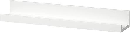 IKEA MOSSLANDA PICTURE LEDGE 55 CM WHITE