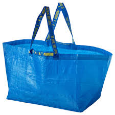 IKEA FRAKTA CARRIER BAG ,LARGE 71L BLUE