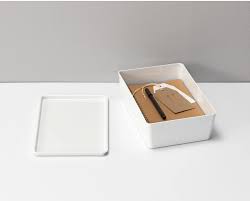 IKEA KUGGIS BOX WITH LID 18X26X8CM