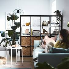 IKEA KALLAX 4X4, 147X147CM BLACK BROWN