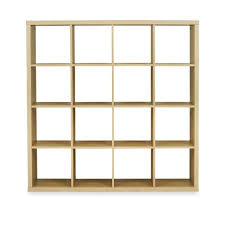IKEA KALLAX 4X4, 147X147CM , WHITE STAINED OAK EFFECT