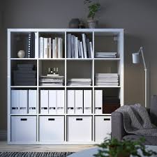 IKEA KALLAX 4X4, 147X147CM , HIGH GLOSS WHITE