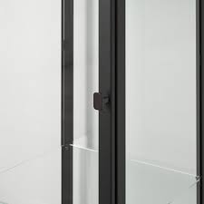 IKEA BLALIDEN GLASS-DOOR CABINET, BLACK
