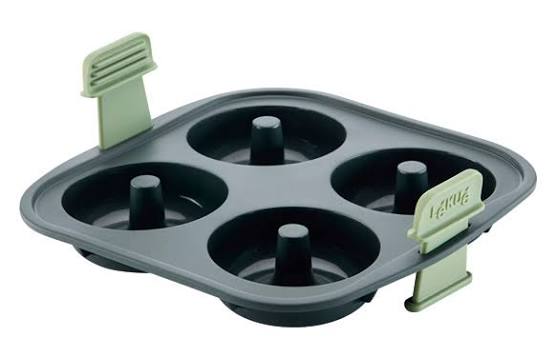 LEKUE AIR FRYER DOUGHNUTS MOULD - 4 HOLE - GRE