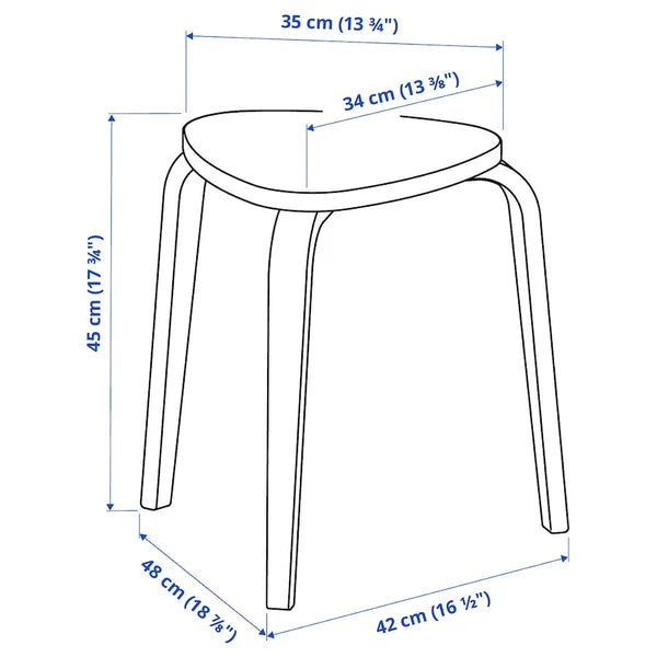 IKEA KYRRE STOOL, BIRCH