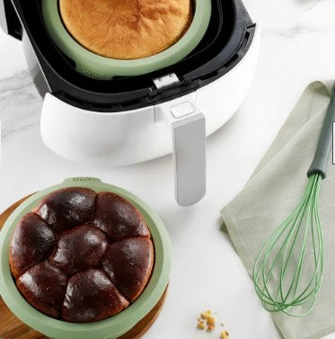 LEKUE AIR FRYER MOULD 15CM GREEN