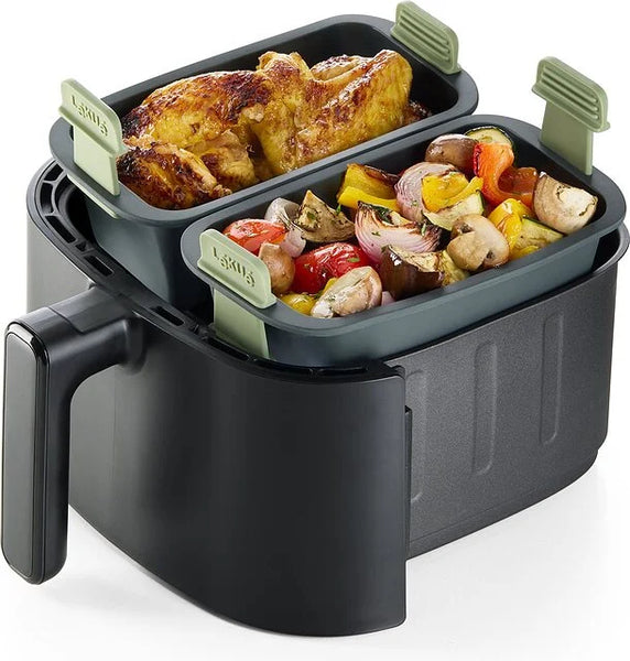 LEKUE AIR FRYER RECTANGULAR BASKET GREY 200x110x85CM