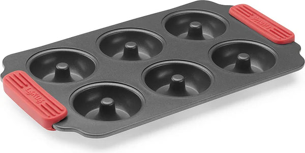 LEKUE NON-STICK DOUGHNUTS MOULD 6 HOLE GREY