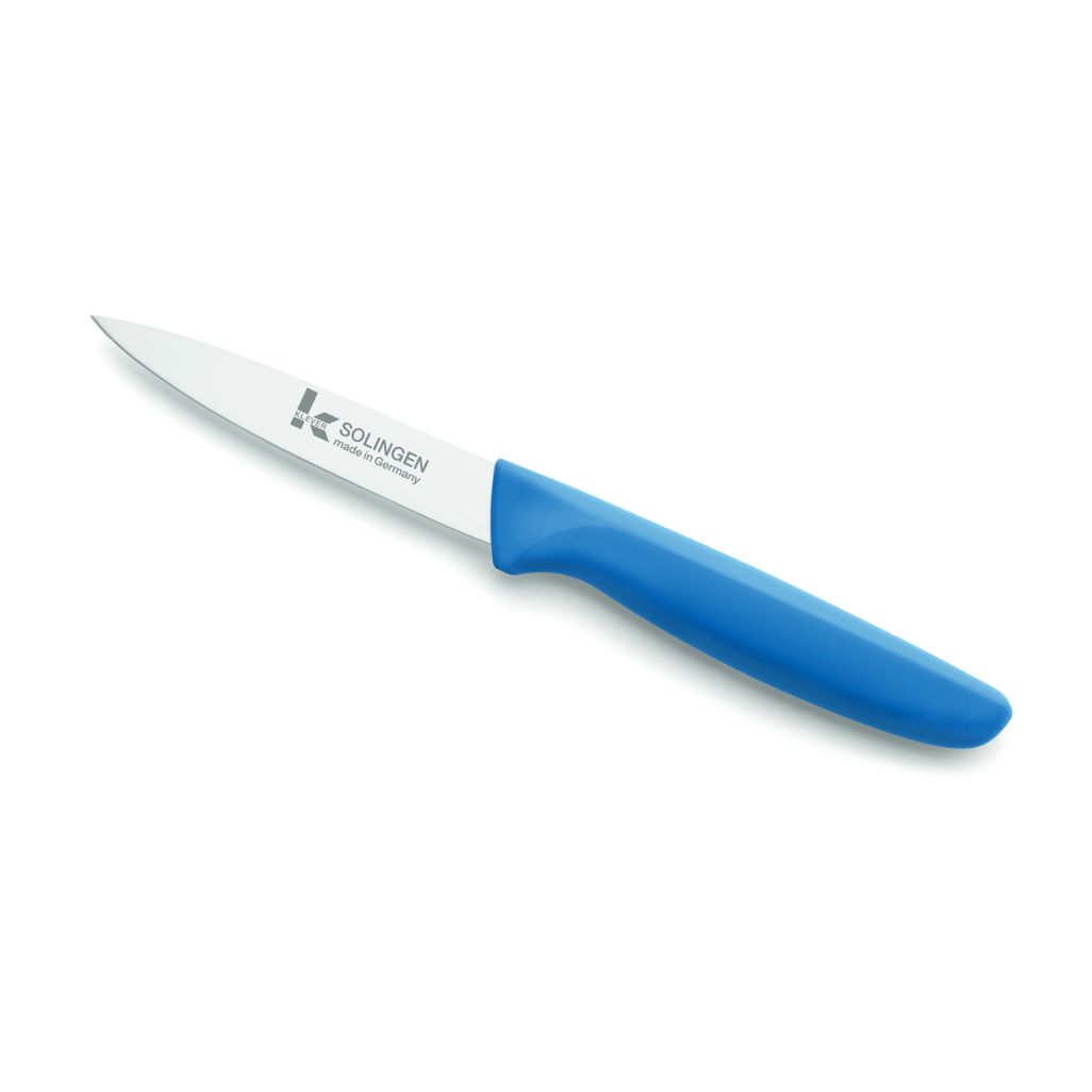 KLEVER PARING KNIFE STRAIGHT EDGE 10CM MED BLUE