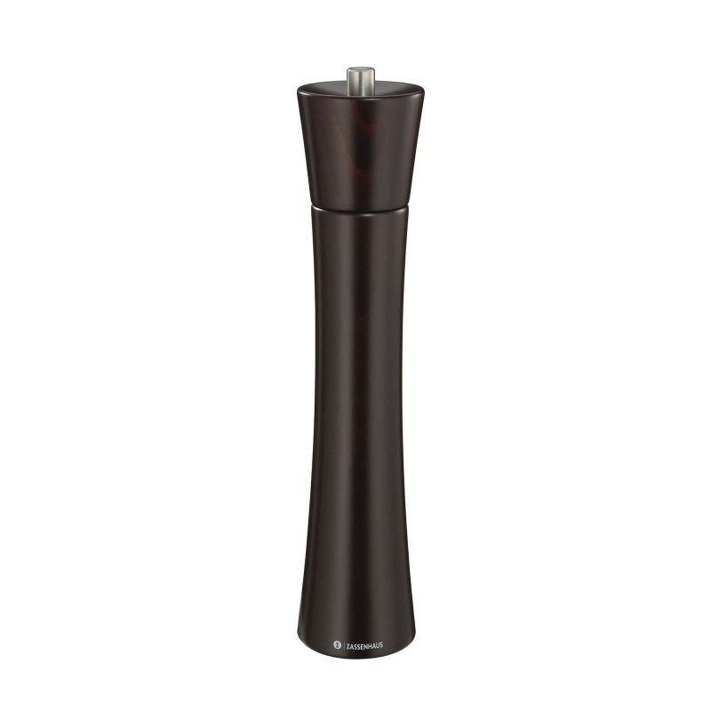 ZASSENHAUS FRANKFURT WENGE WOOD PEPPER MILL 18CM BLK