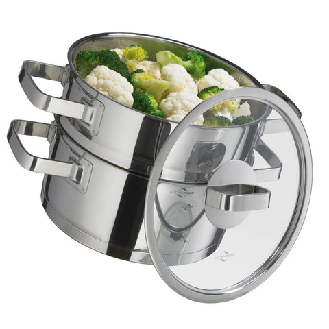 KUECHENPROFI SAN EMO POT & LID, STEAMING INSERT 20CM 3L