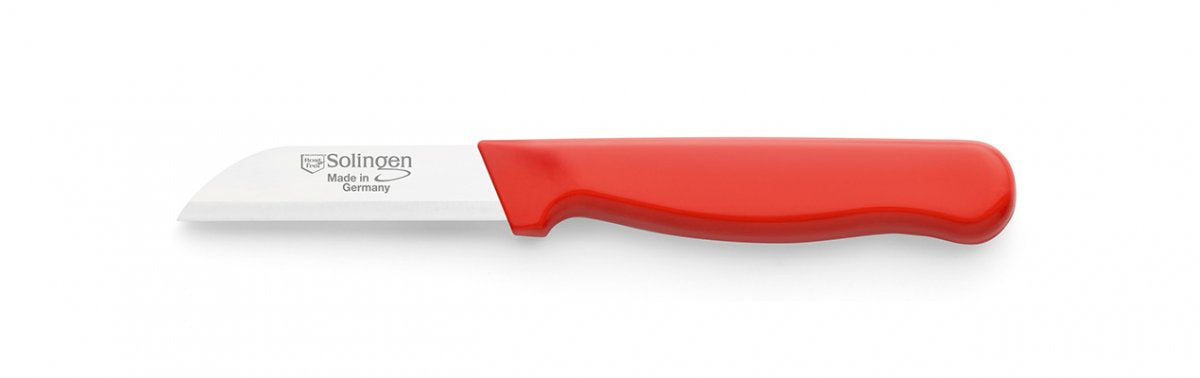 KLEVER SOLIGEN VEG KNIFE STRAIGHT 6CM RED